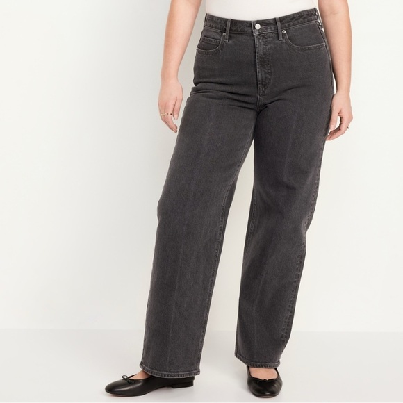 Extra high-waisted curvy wide leg jeans - Picture 4 of 5